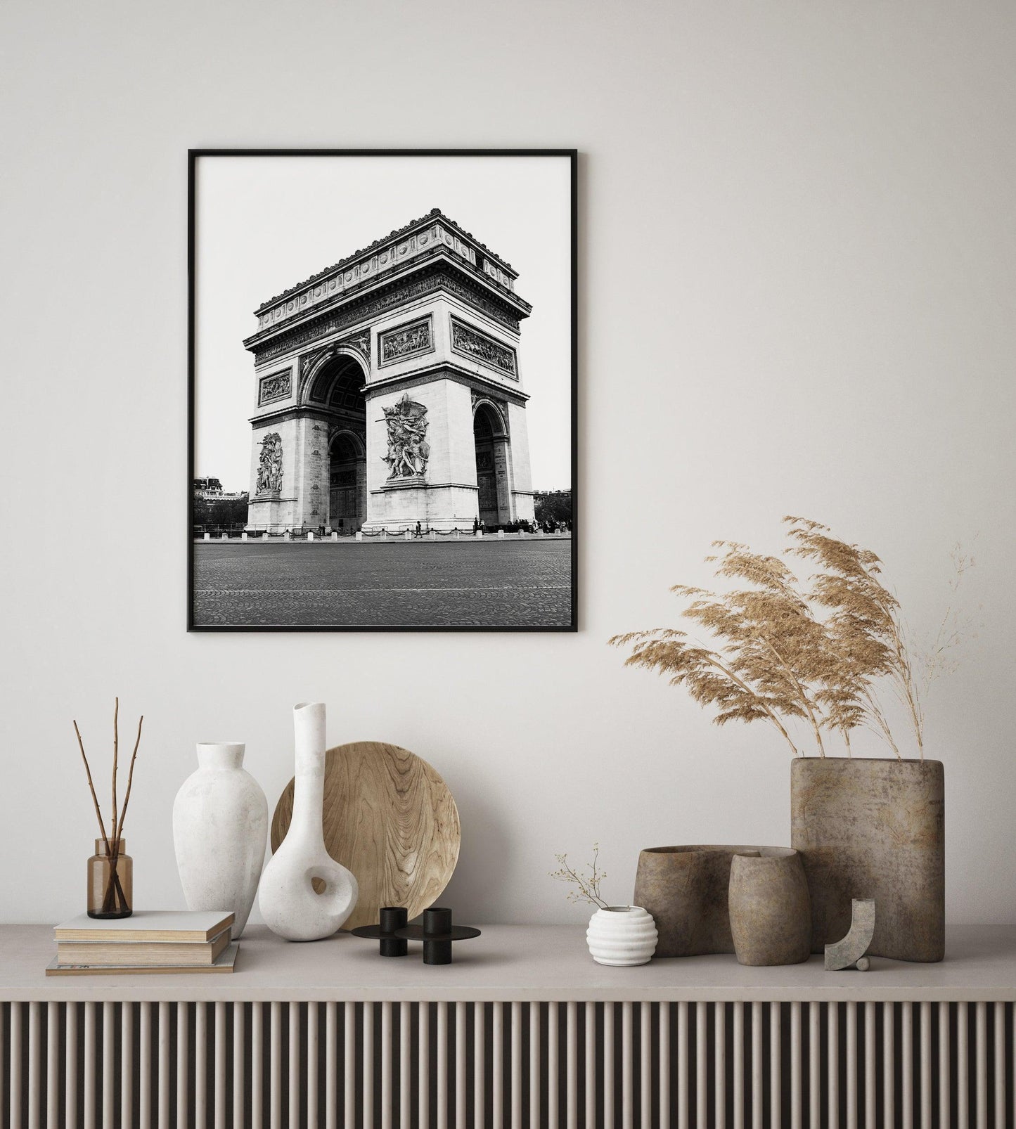 Black and White Arc de Triomphe II | Paris Photography Print - Departures Print Shop