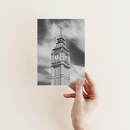 Black and White Big Ben III | London Photography Print - Departures Print Shop