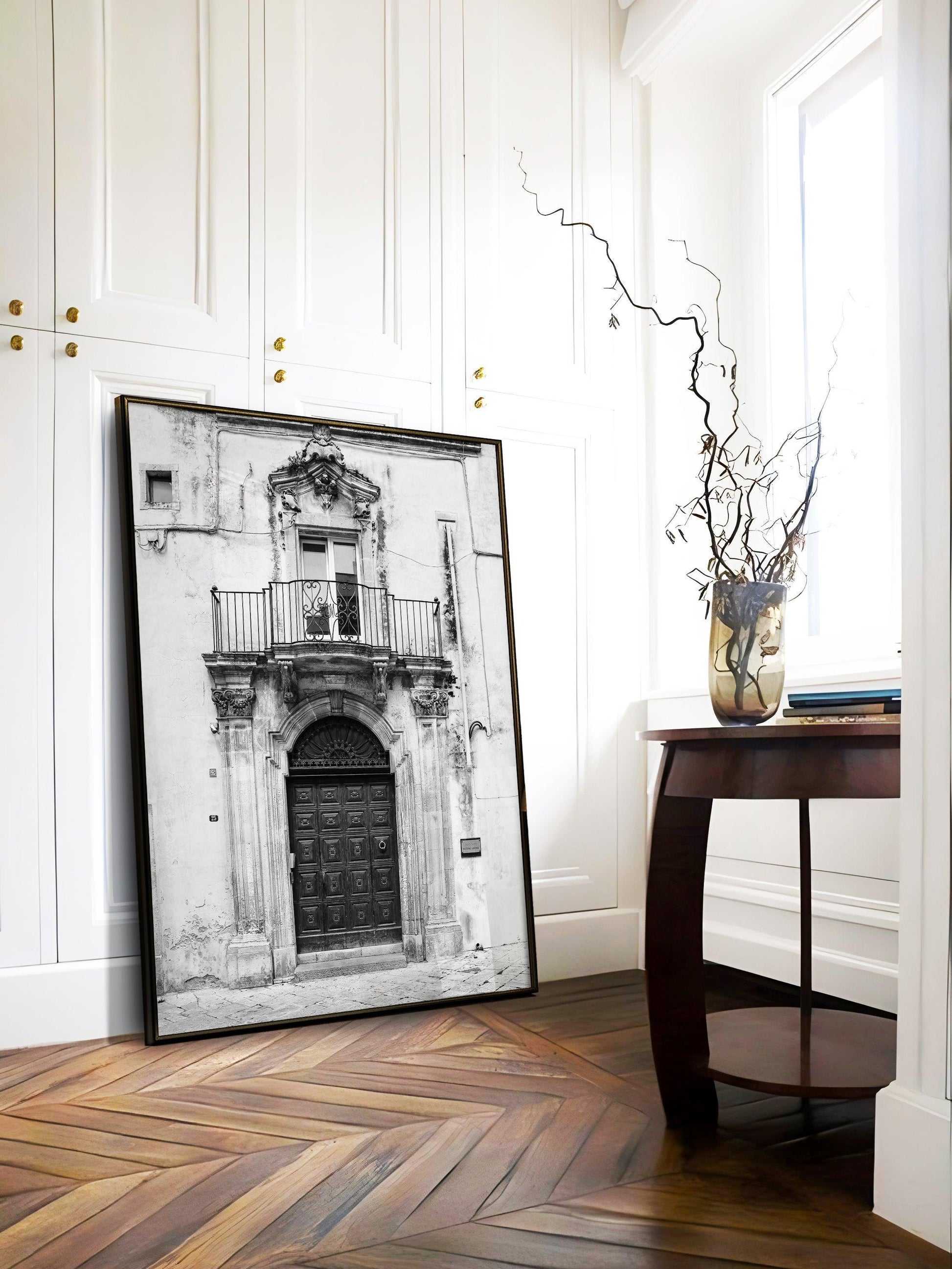 Black and White European Doorway Print | Italy Photography Print - Departures Print Shop