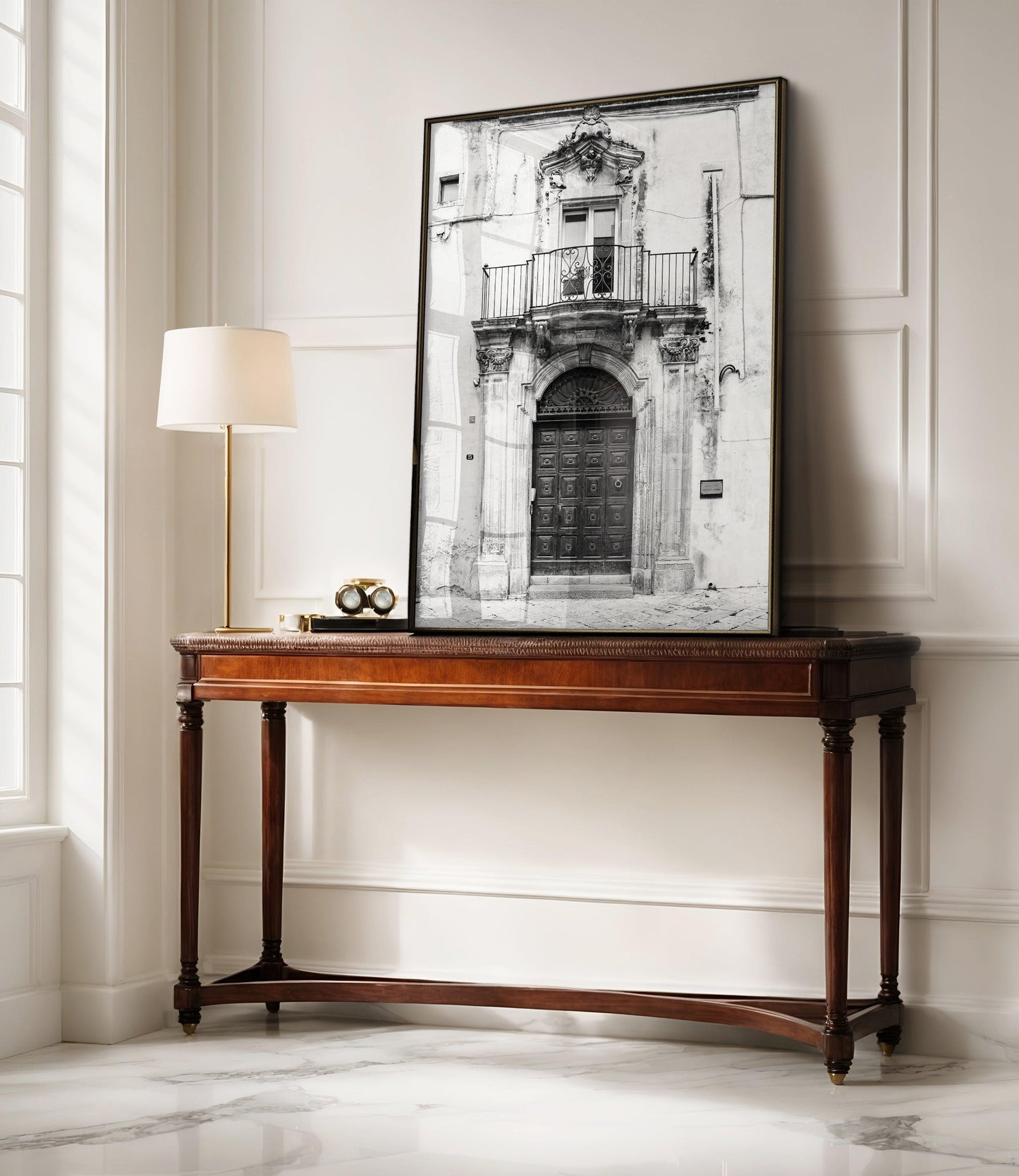 Black and White European Doorway Print | Italy Photography Print - Departures Print Shop