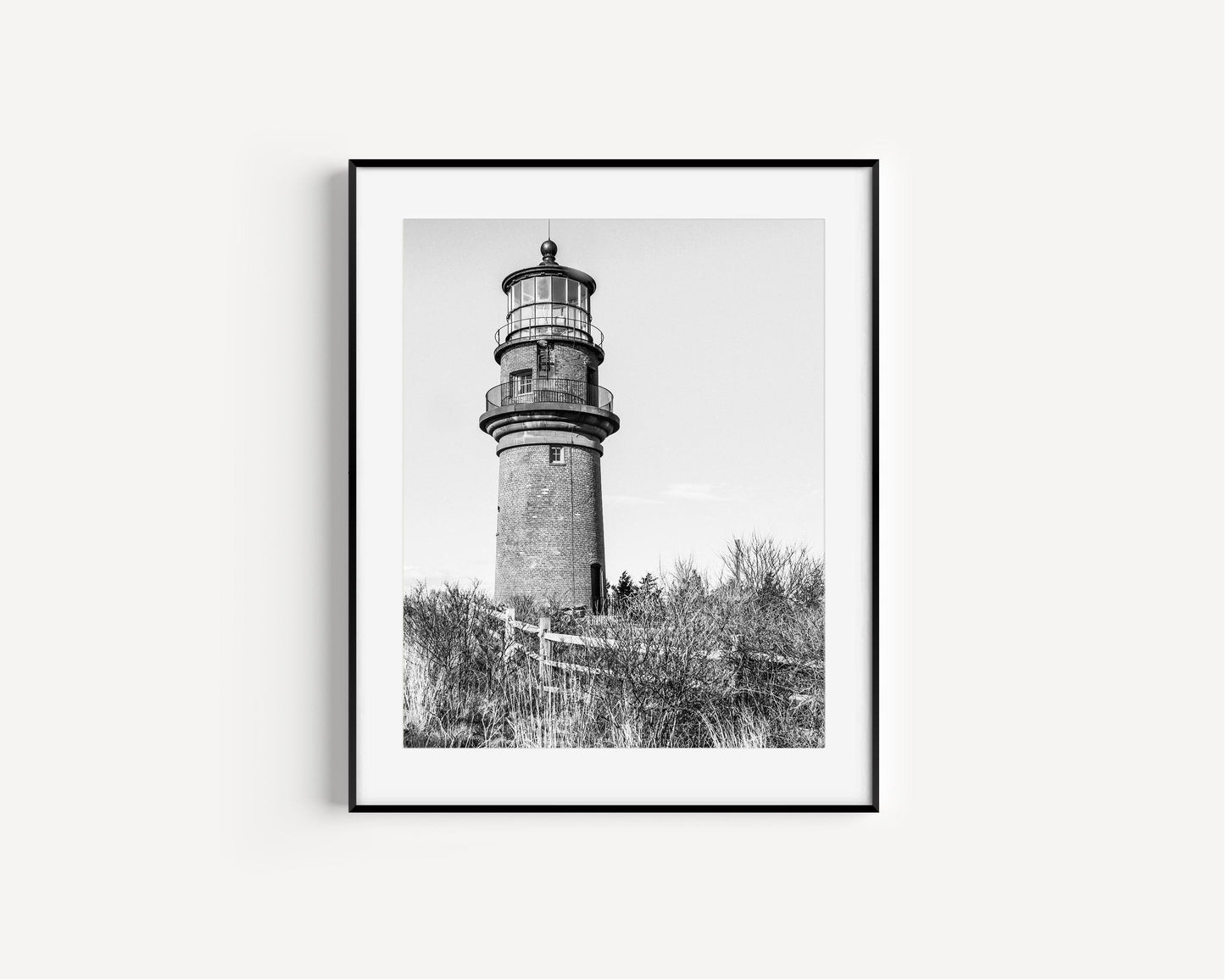 Black and White Gay Head Lighthouse Print - Departures Print Shop