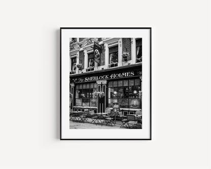 Black and White London Pub Print Set - Departures Print Shop