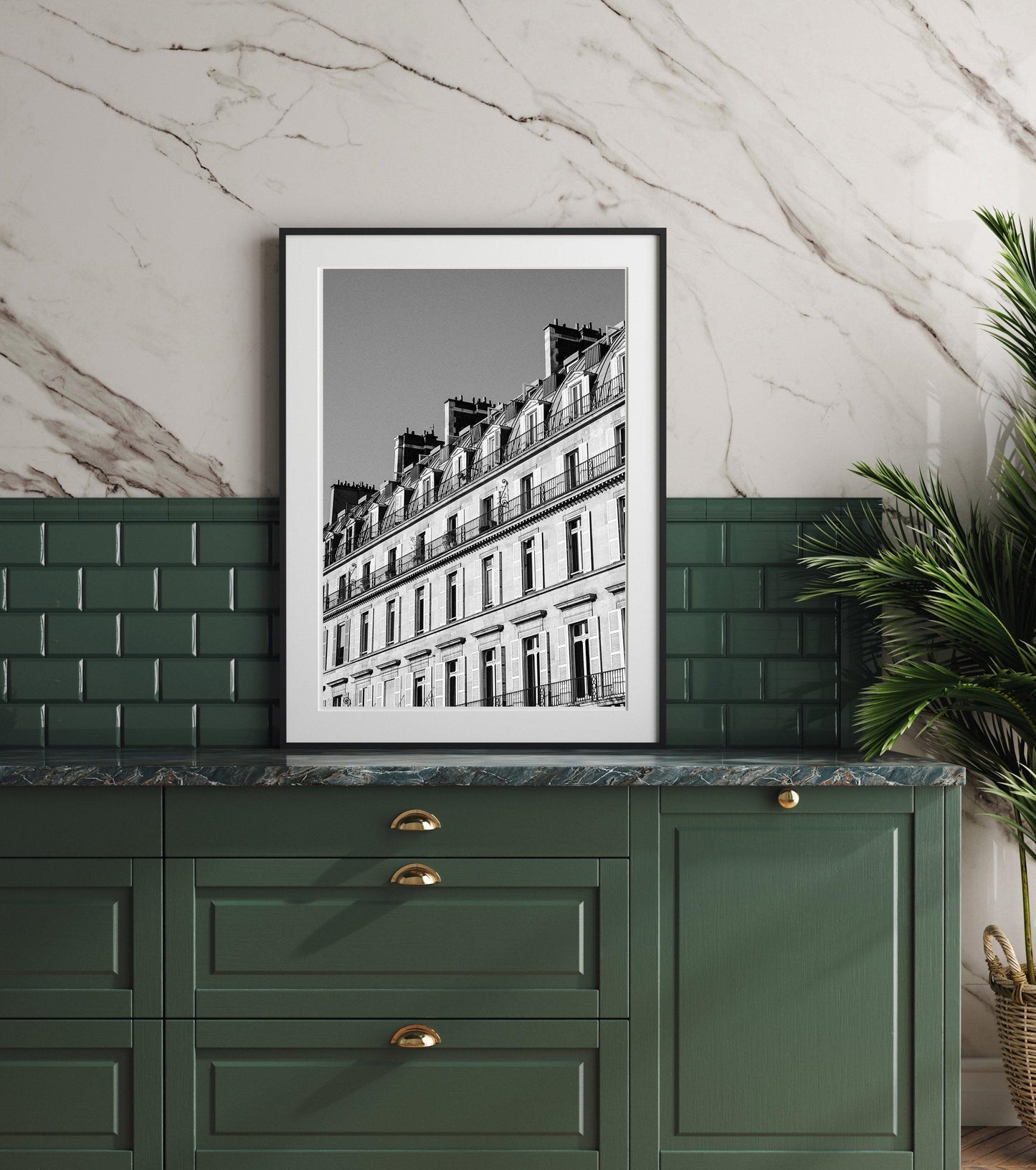 Black and White Paris Architecture Photography Print V - Departures Print Shop