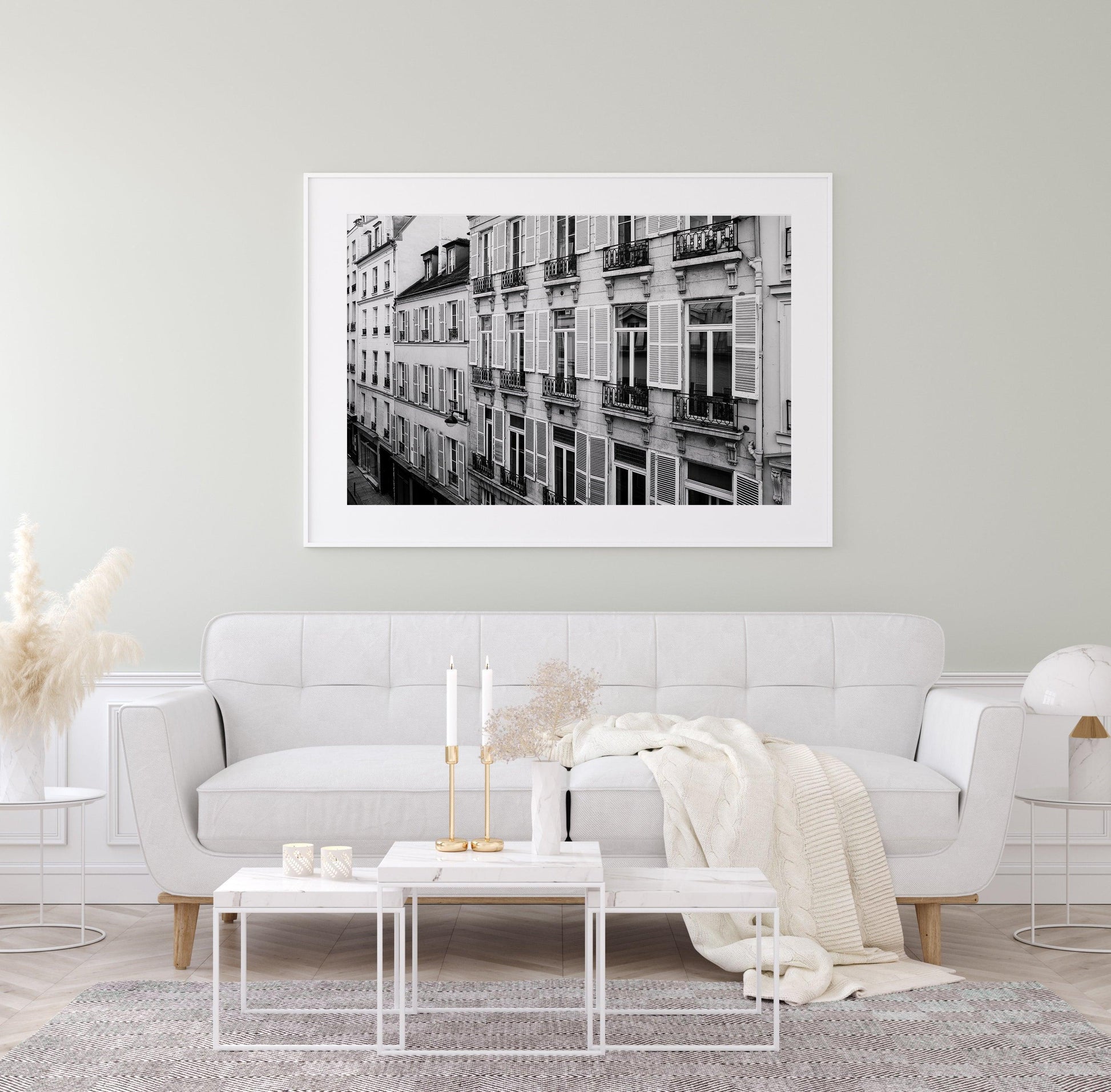 Black and White Paris Balcony Print | Paris Photography Print - Departures Print Shop