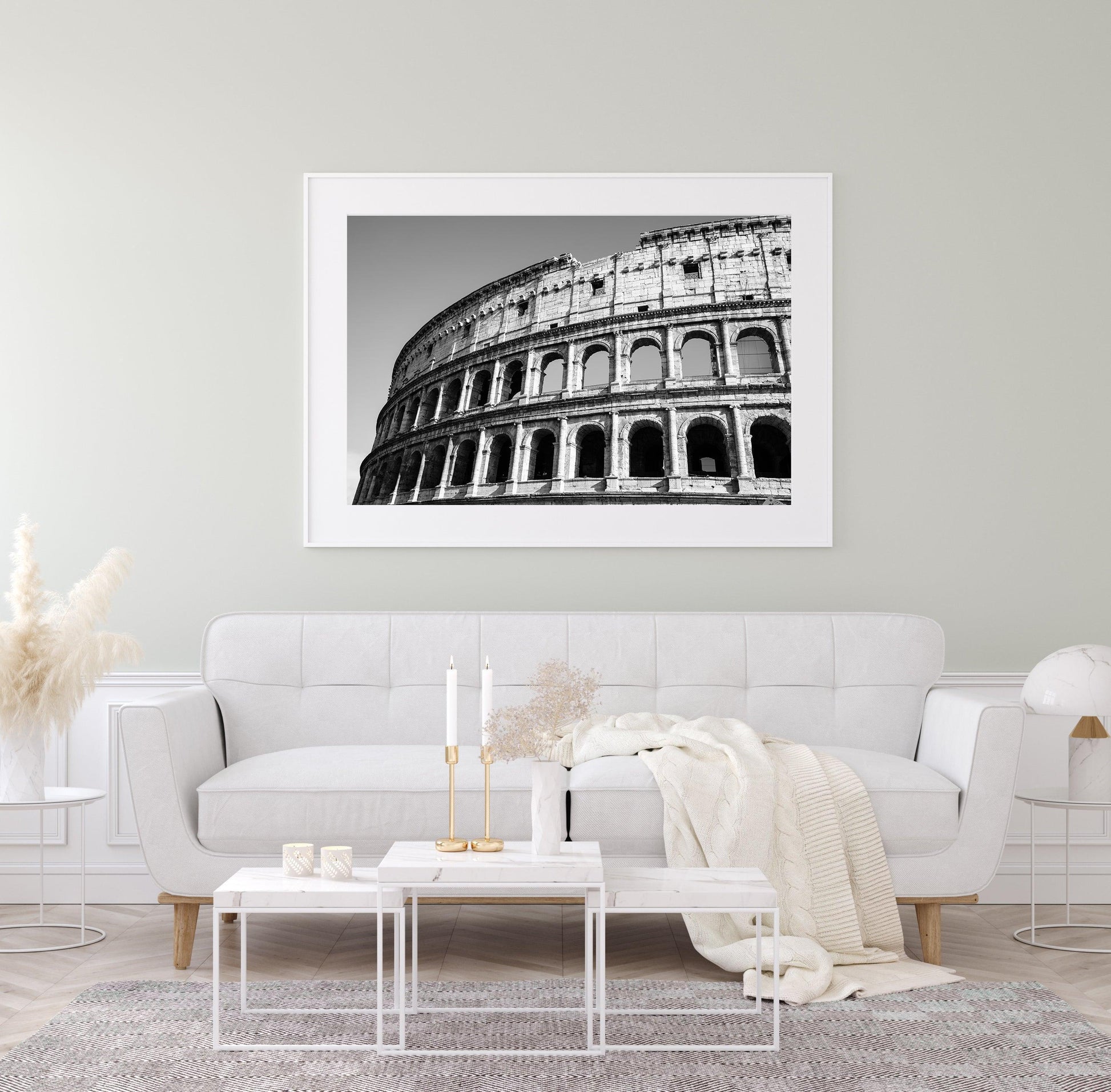 Black and White Roman Colosseum II | Rome Italy Photography - Departures Print Shop