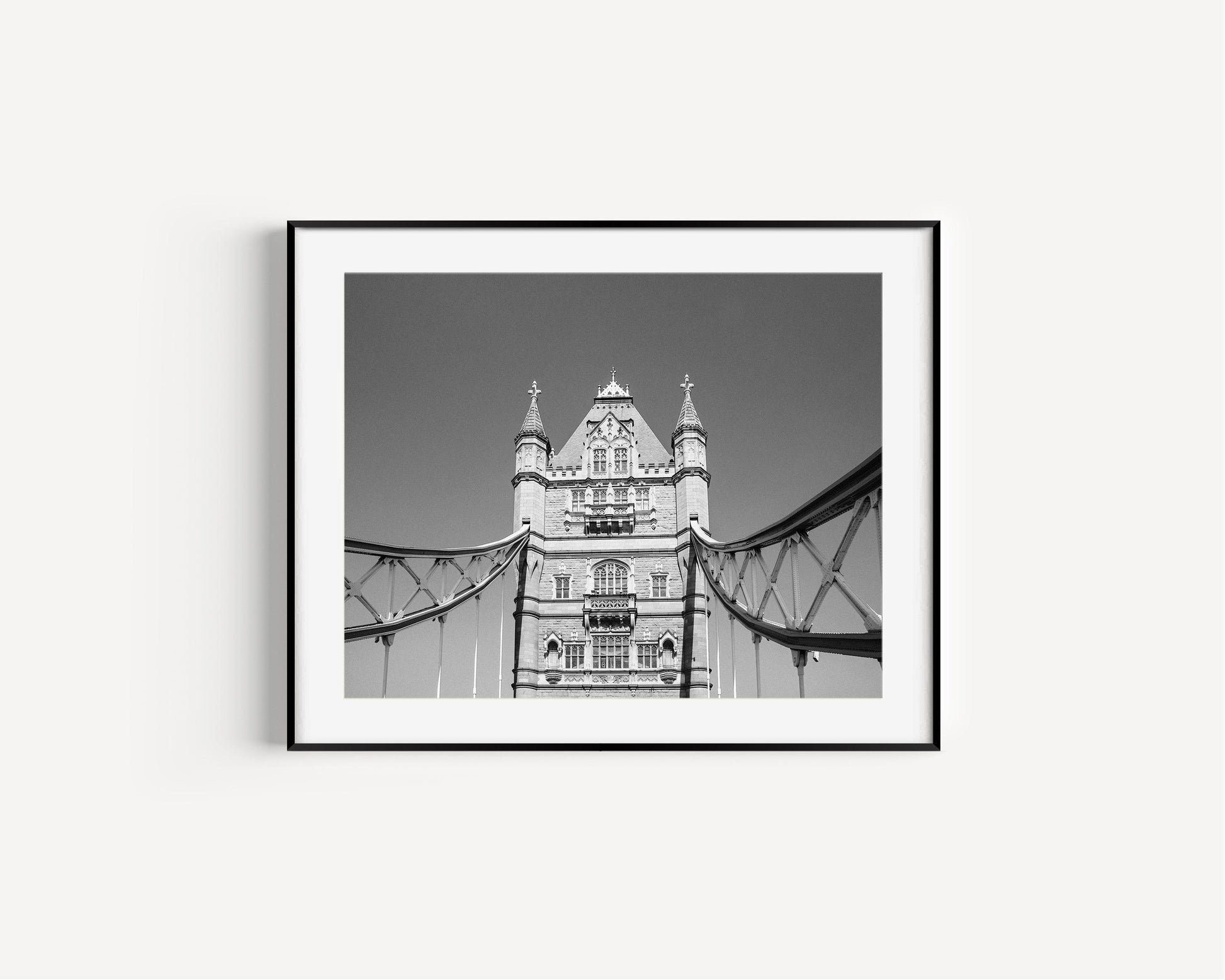 Black and White Tower Bridge Photography Print | London Photography Print - Departures Print Shop