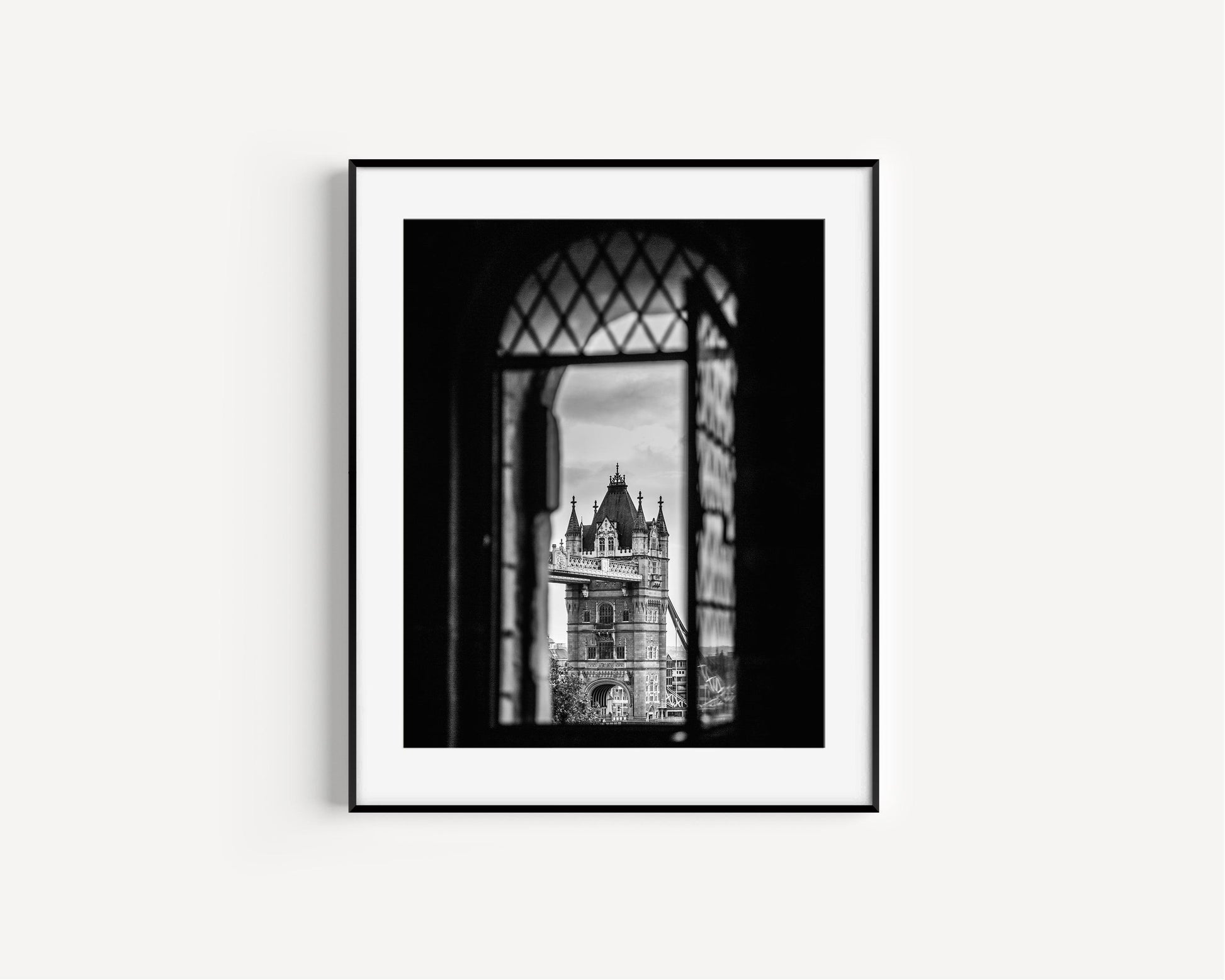 Black and White Tower Bridge V Print - Departures Print Shop