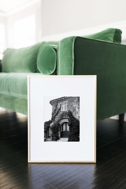 Black and White Village of Eze Photography Print - Departures Print Shop