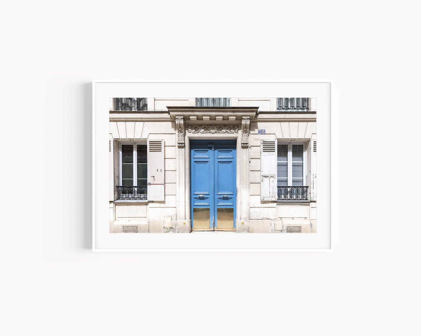 Blue Paris Door Print II | Paris Photography Print - Departures Print Shop