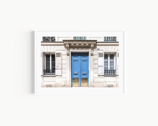 Blue Paris Door Print II | Paris Photography Print - Departures Print Shop