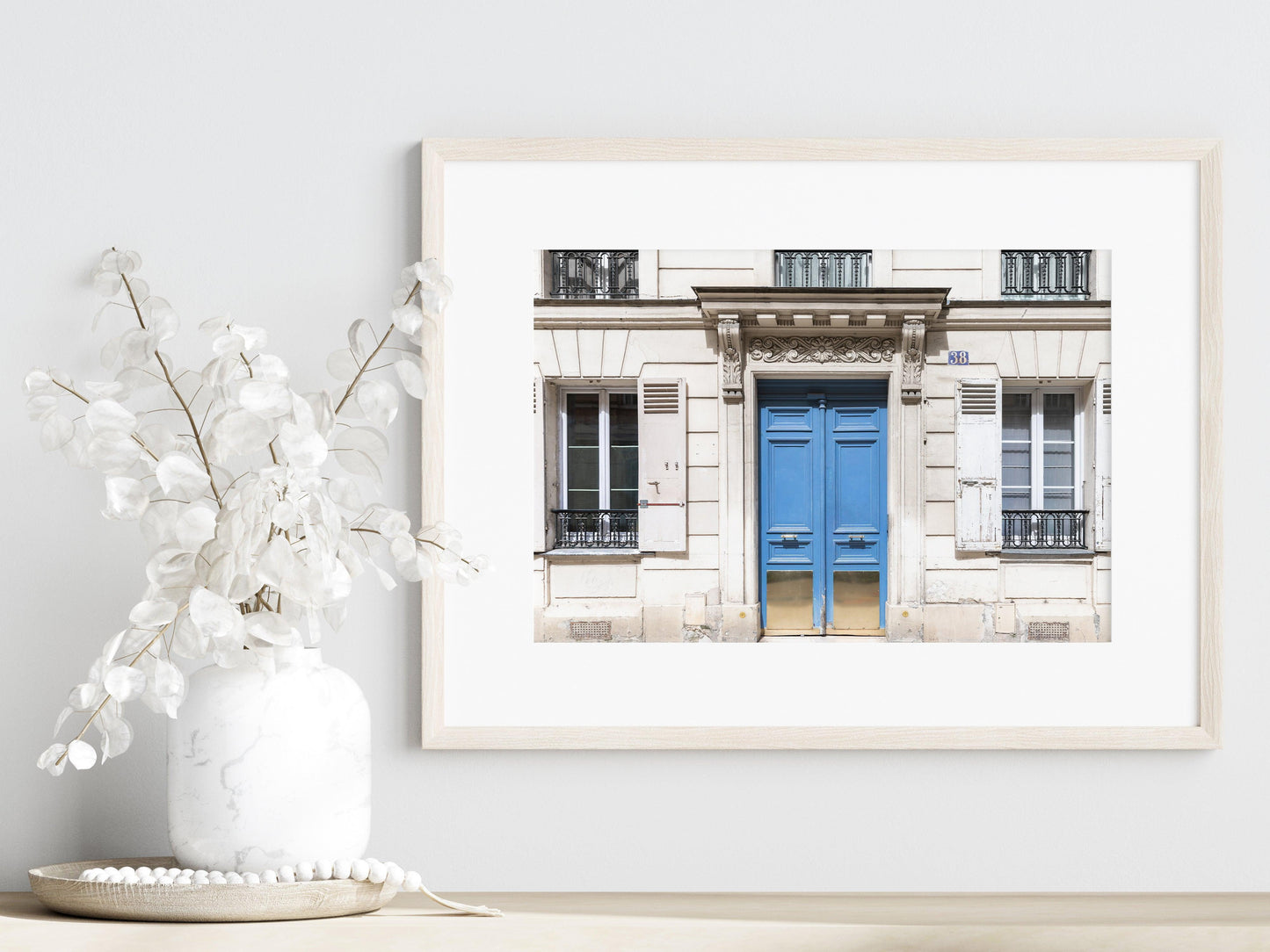 Blue Paris Door Print II | Paris Photography Print - Departures Print Shop