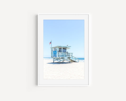 Lifeguard Station Beach Print II