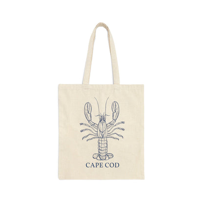 Cape Cod Lobster Canvas Tote Bag - Departures Print Shop