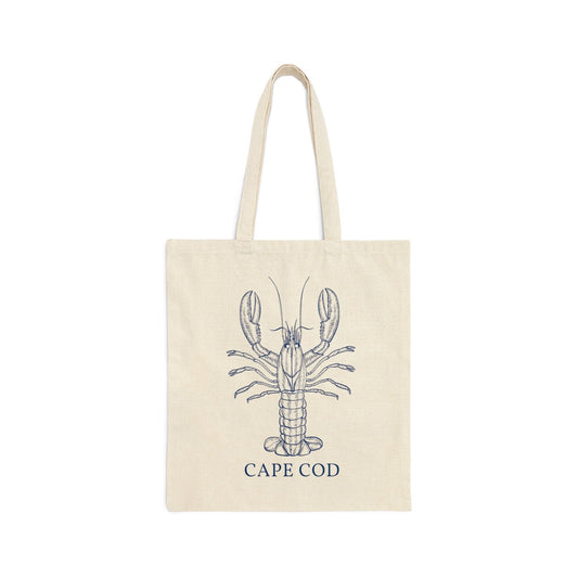 Cape Cod Lobster Canvas Tote Bag - Departures Print Shop