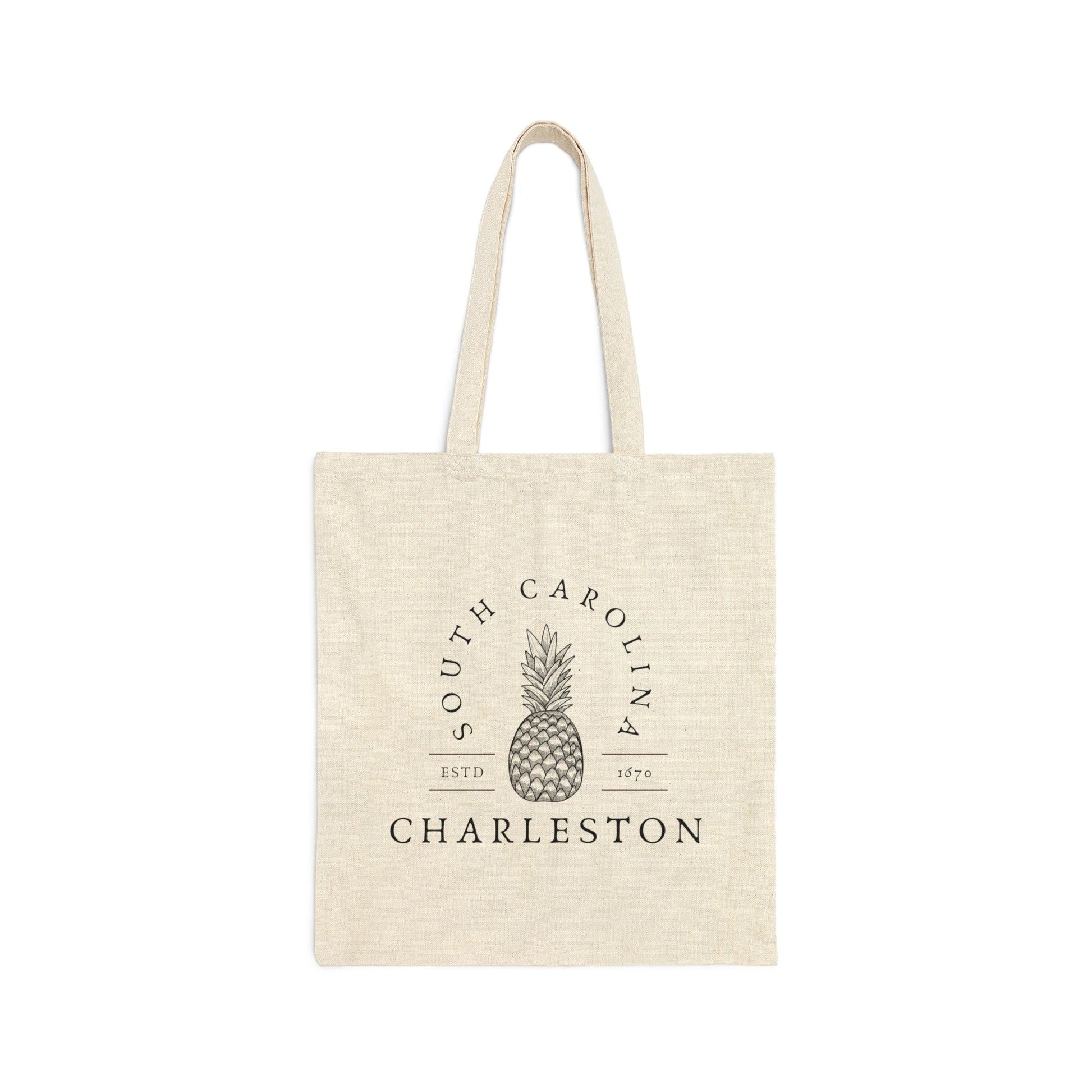 Charleston South Carolina Canvas Tote Bag - Departures Print Shop