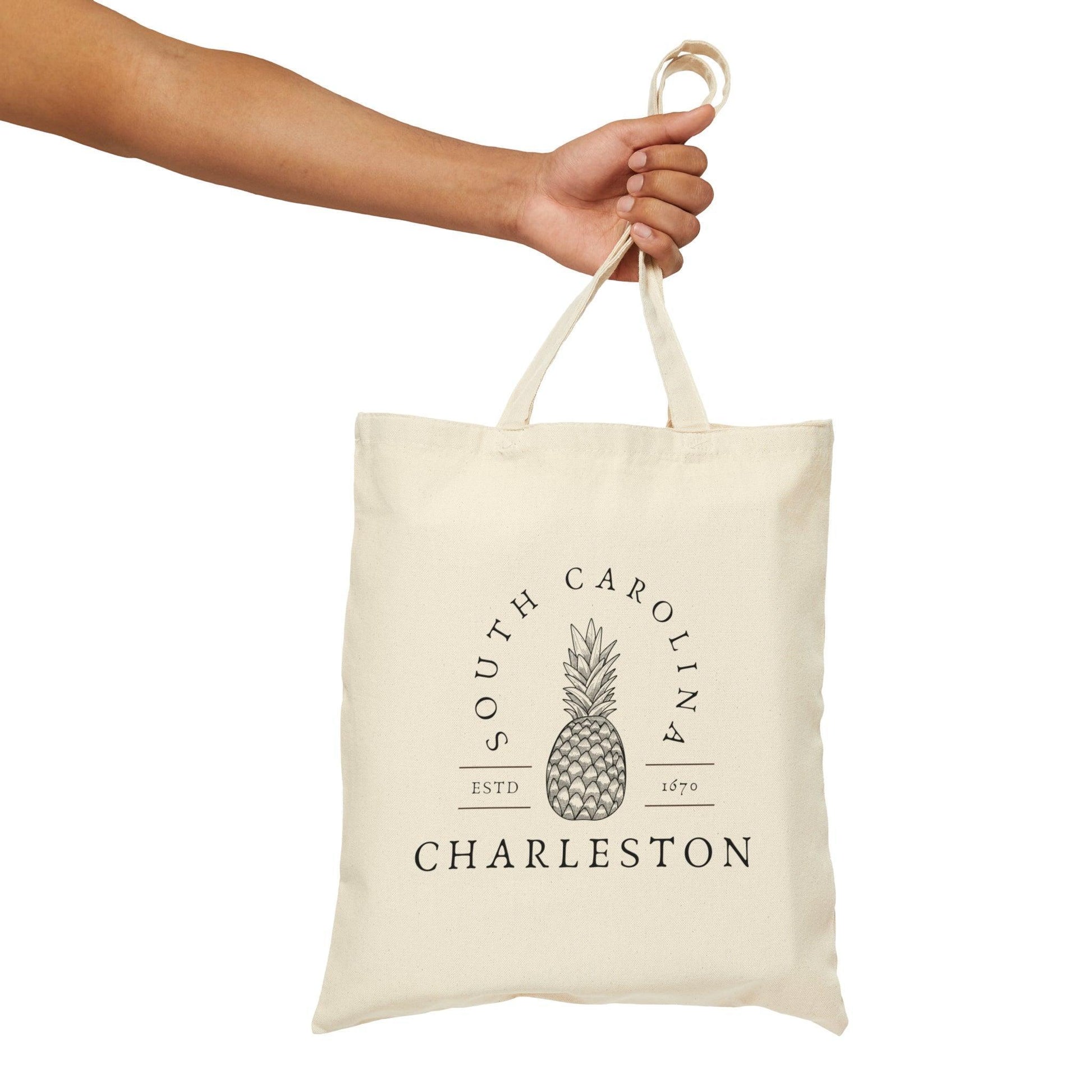 Charleston South Carolina Canvas Tote Bag - Departures Print Shop