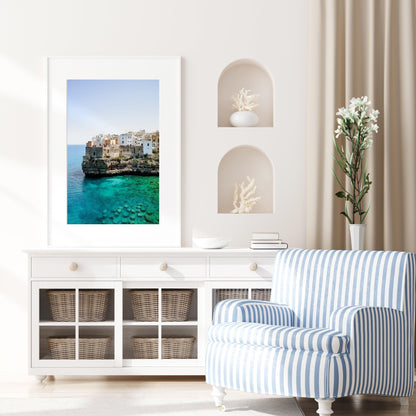 Cliffs of Polignano a Mare Print | Puglia Italy Photography - Departures Print Shop