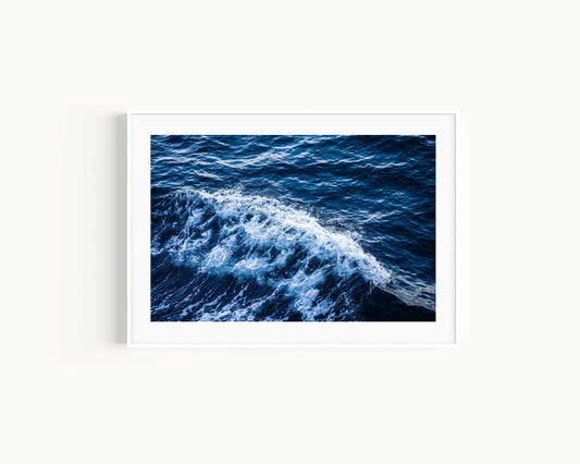 Deep Blue Ocean Waves | Beach Photography Print - Departures Print Shop