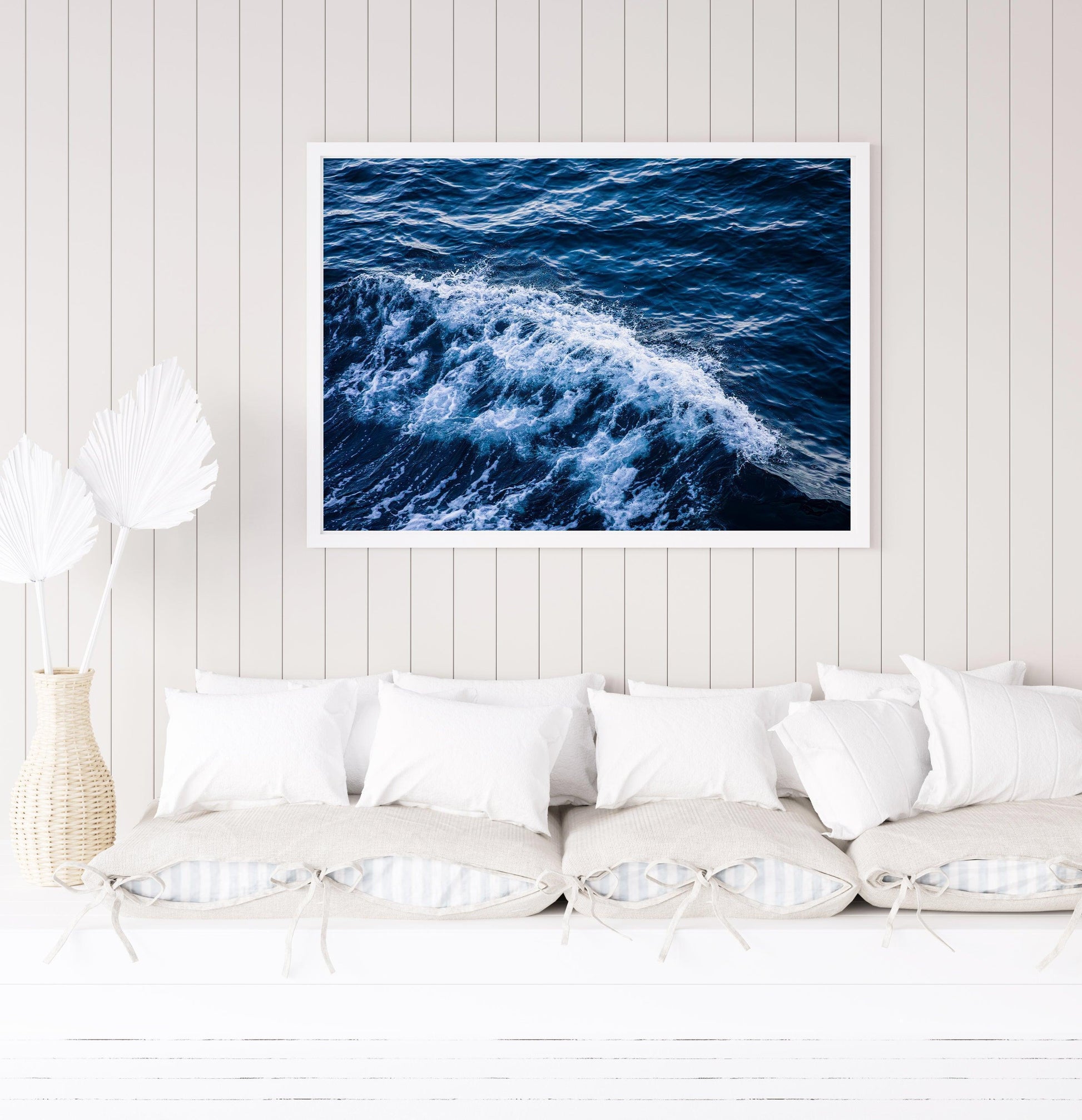 Deep Blue Ocean Waves | Beach Photography Print - Departures Print Shop