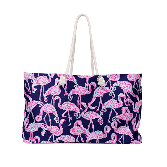 Flamingle | Flamingo Print Beach Bag - Departures Print Shop