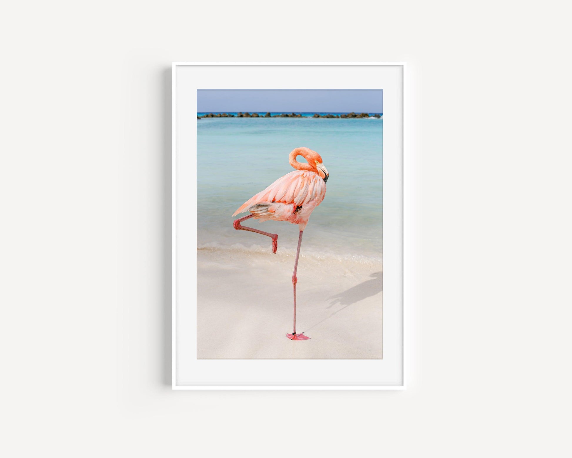 Flamingo Beach Aruba Print - Departures Print Shop