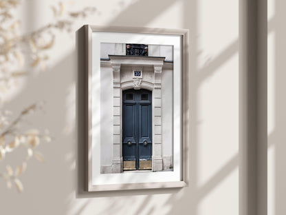Gray Paris Door Print | Paris Photography Print - Departures Print Shop