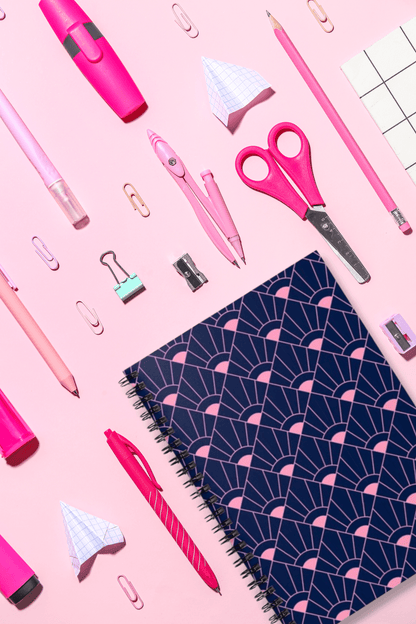 Hidden Gem Geometric Print Spiral Notebook - Departures Print Shop