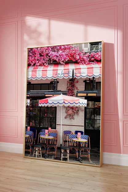 La Favorite Parisian Cafe Print | Paris Photography Print - Departures Print Shop