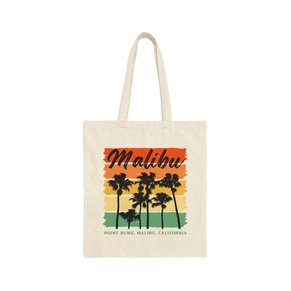Malibu California Canvas Tote Bag - Departures Print Shop