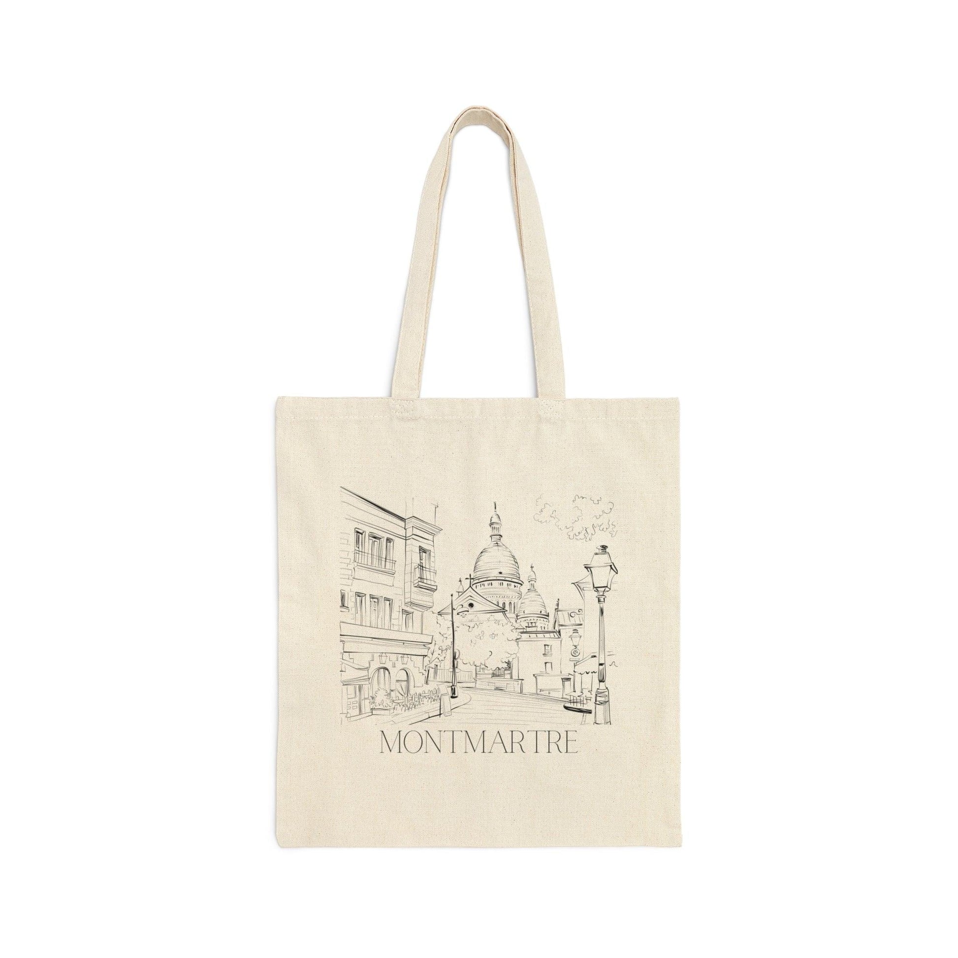 Montmartre Paris Canvas Tote Bag - Departures Print Shop