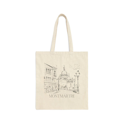 Montmartre Paris Canvas Tote Bag - Departures Print Shop
