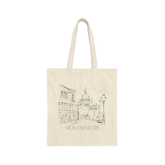 Montmartre Paris Canvas Tote Bag - Departures Print Shop