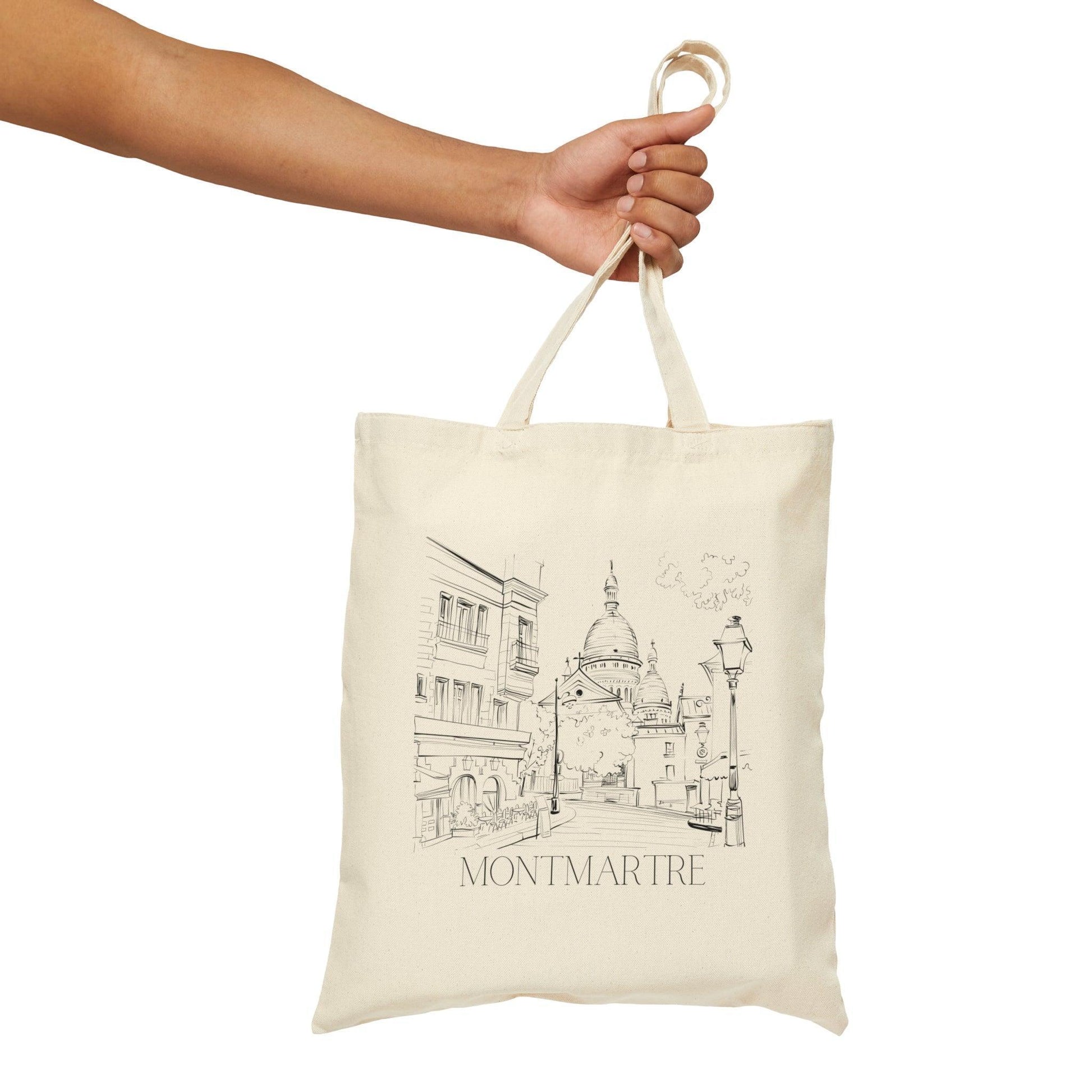 Montmartre Paris Canvas Tote Bag - Departures Print Shop