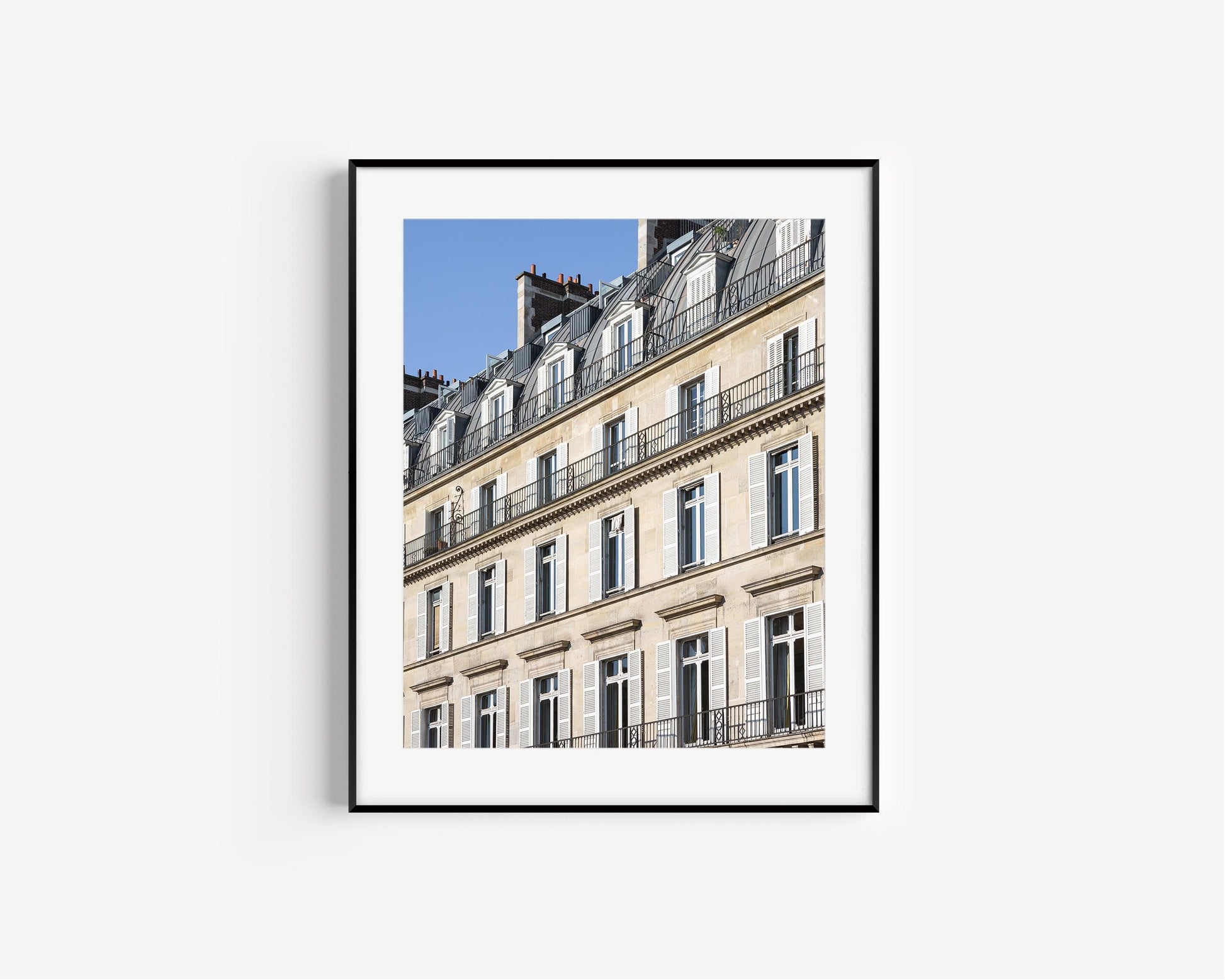 Neutral Paris Architecture Print - Departures Print Shop