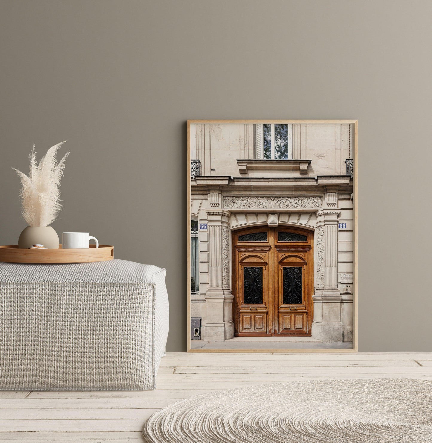 Neutral Paris Door Print | Paris Photography Print - Departures Print Shop