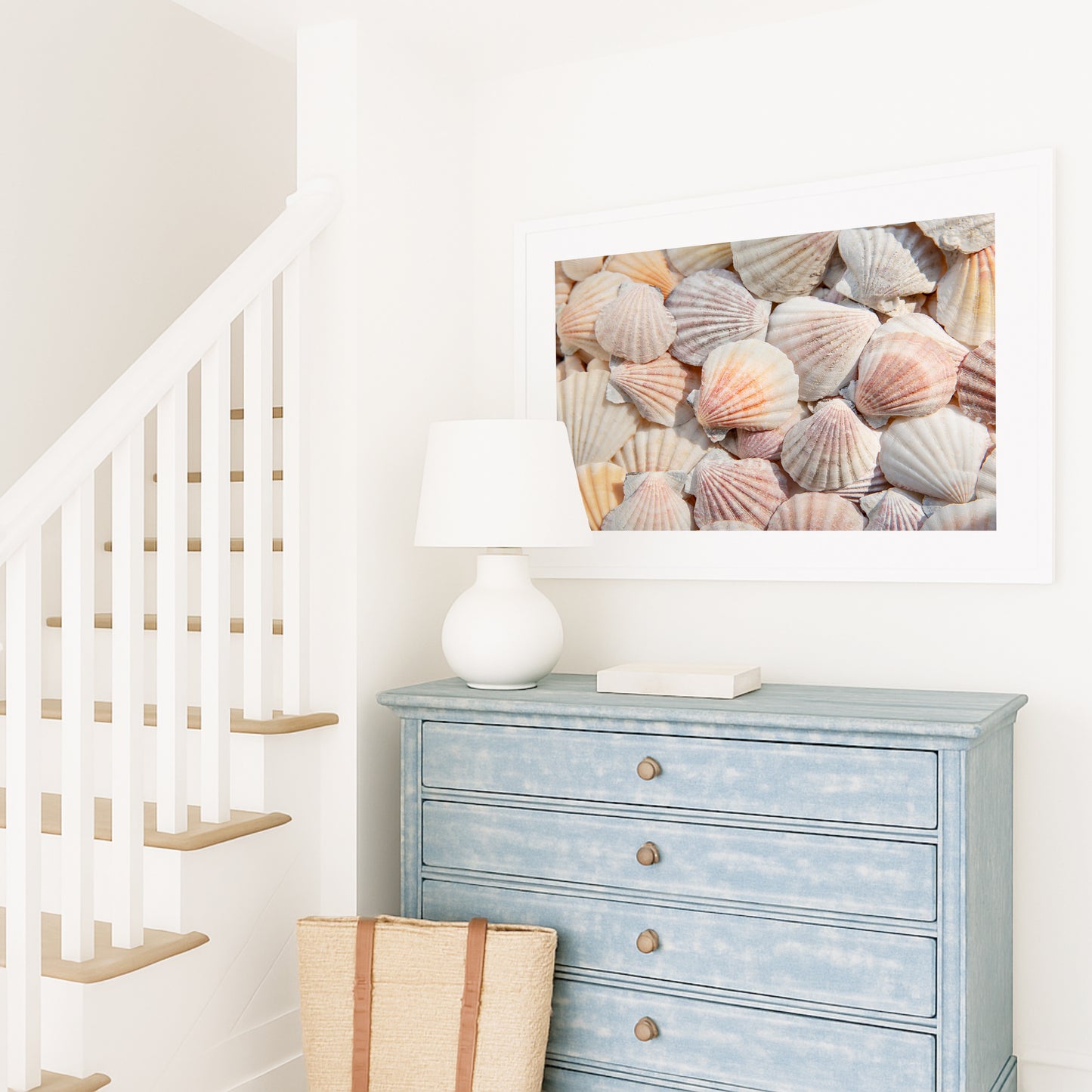 Neutral Seashell Beach Print