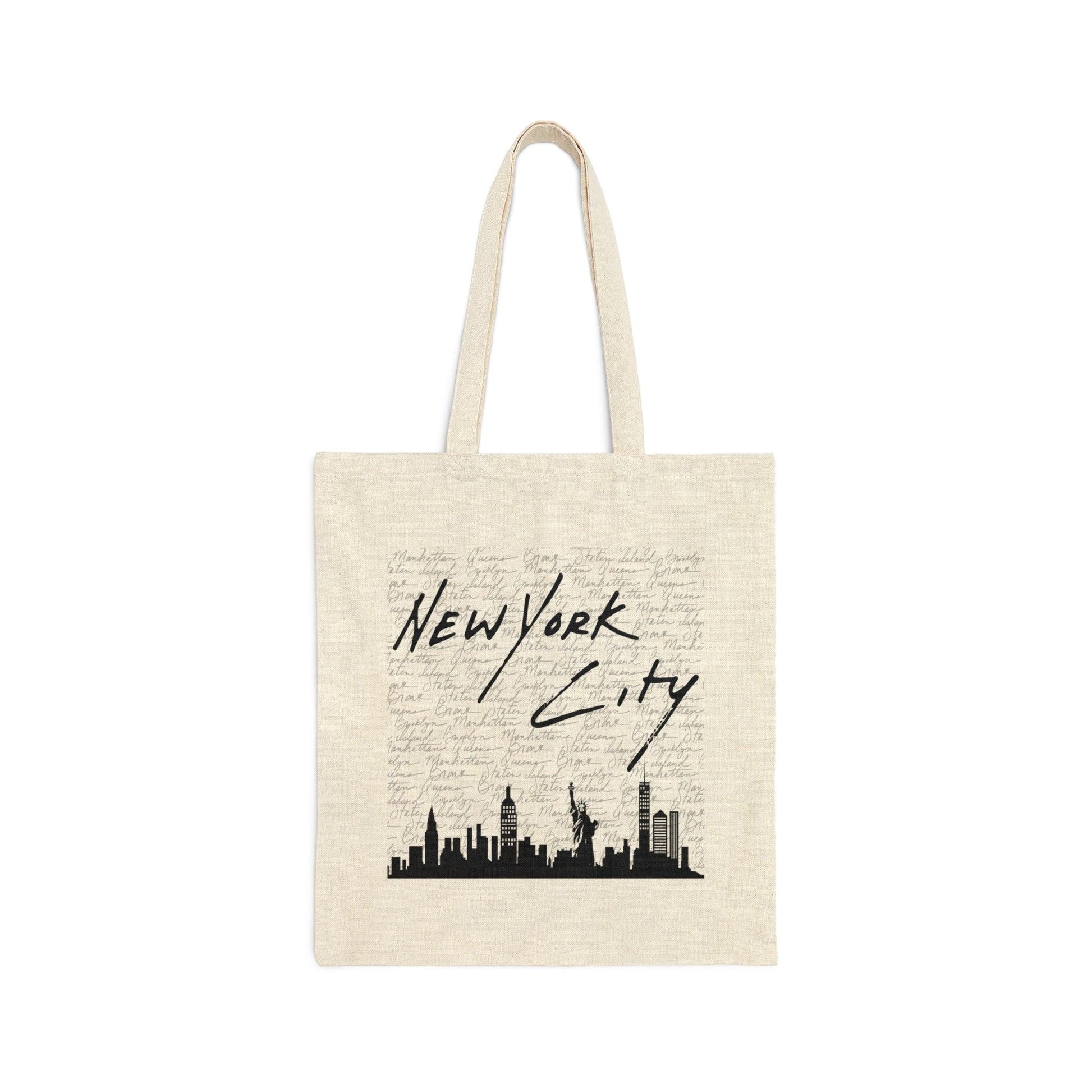 New York City Canvas Tote Bag - Departures Print Shop
