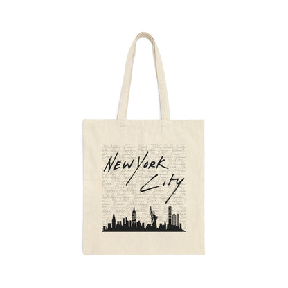 New York City Canvas Tote Bag - Departures Print Shop