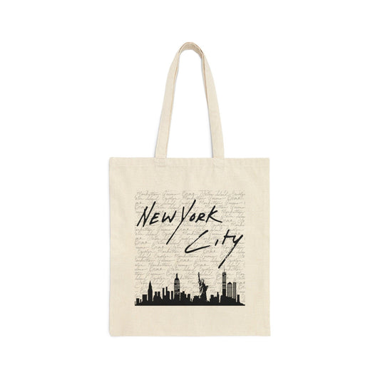 New York City Canvas Tote Bag - Departures Print Shop