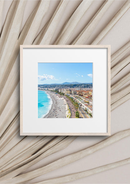 Nice France Skyline Square Print | Cote d'Azur Photography Print - Departures Print Shop