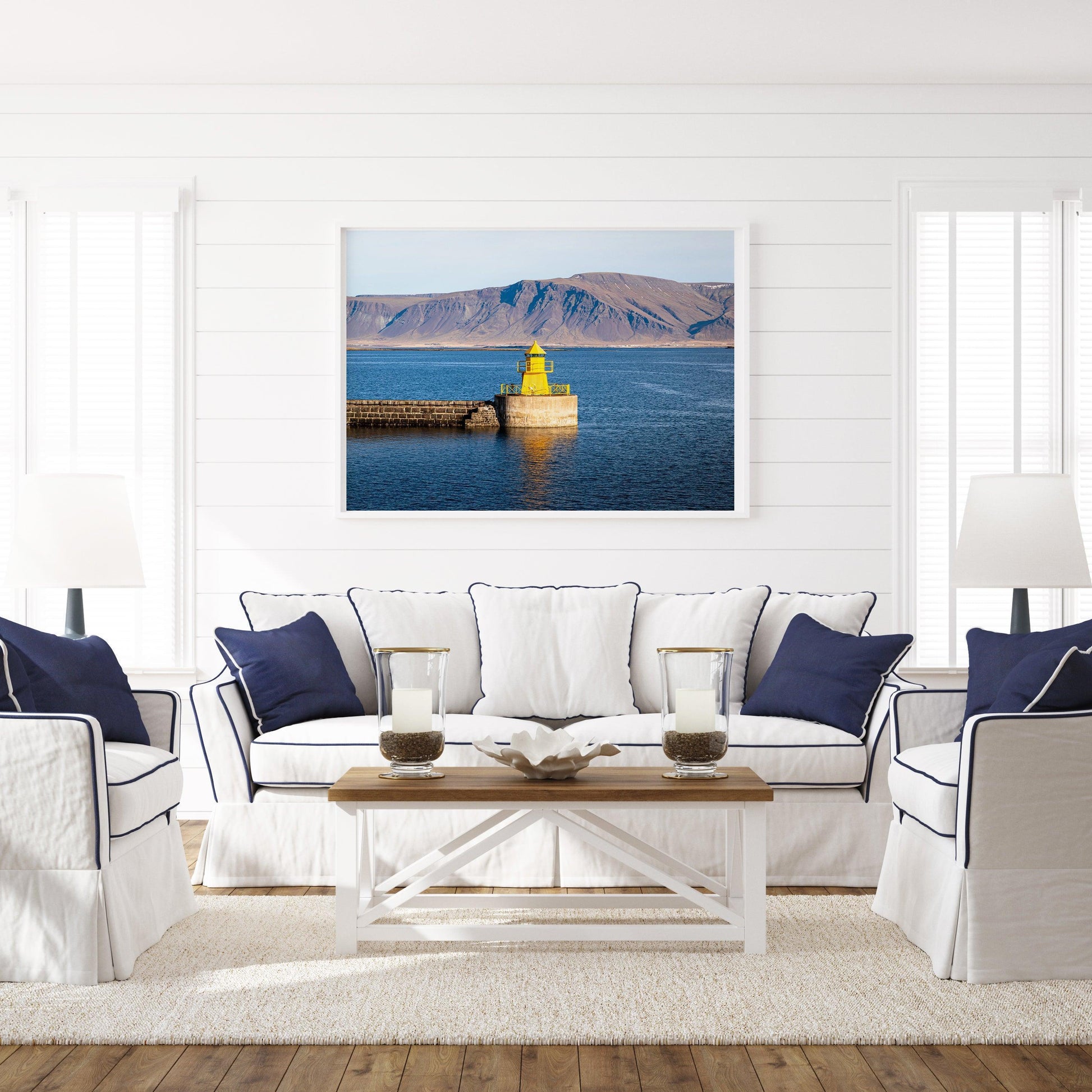 Nordurgardi Lighthouse Old Harbour Reykjavik III | Iceland Photography Print - Departures Print Shop