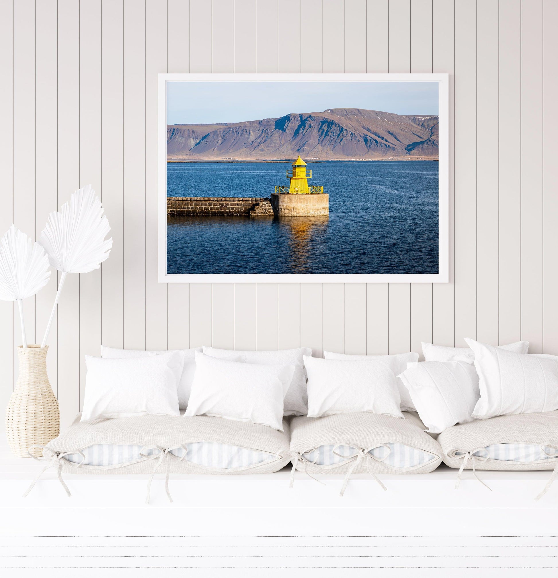 Nordurgardi Lighthouse Old Harbour Reykjavik III | Iceland Photography Print - Departures Print Shop