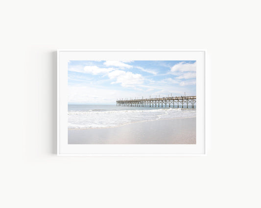 Ocean Isle Fishing Pier Beach Photography Print - Departures Print Shop