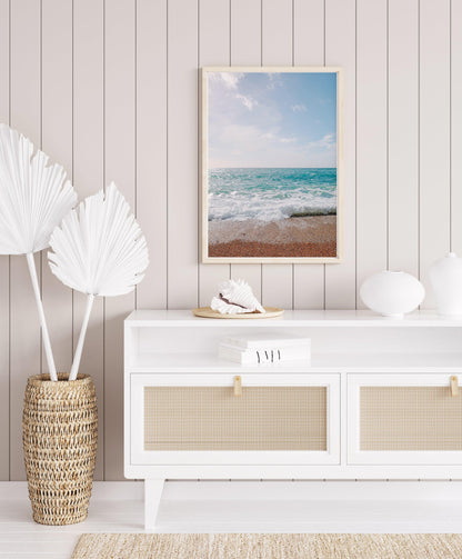 Ocean Waves Crashing | Beach Photography Print - Departures Print Shop