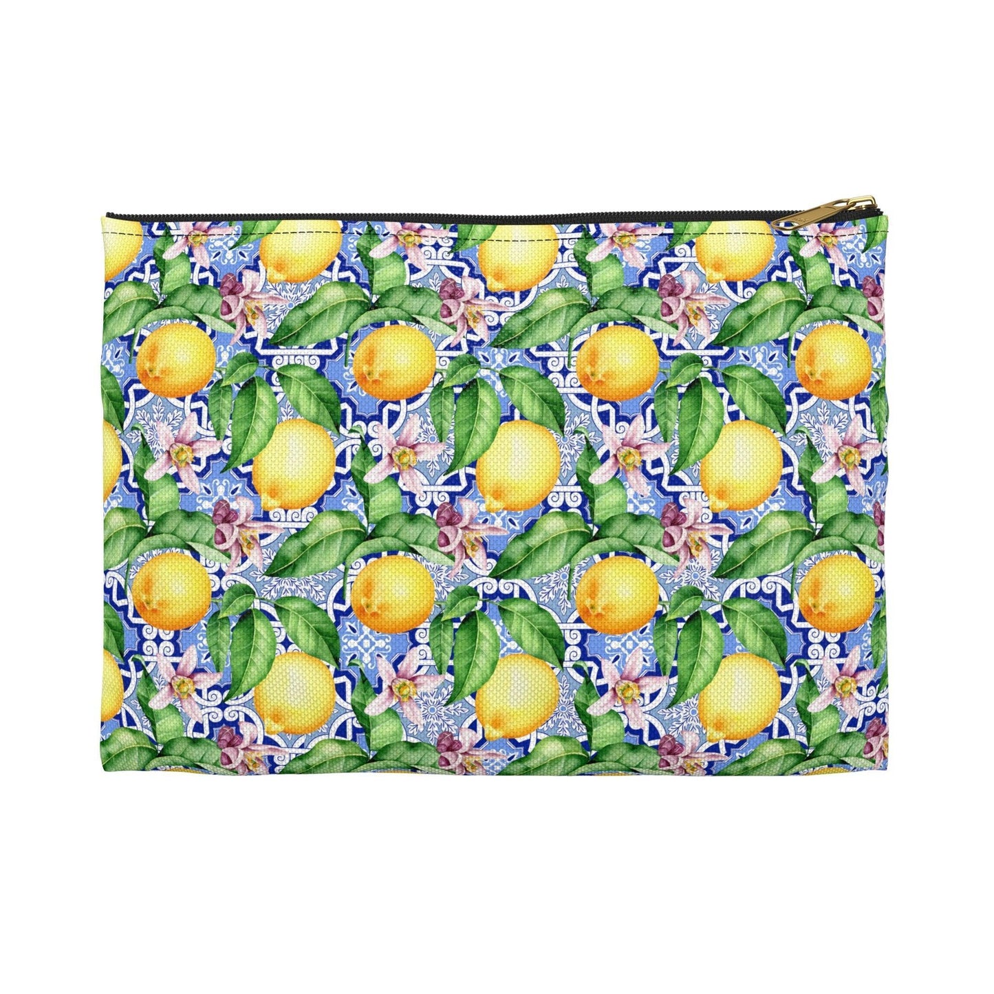 On The Amalfi Coast | Lemon Print Travel Tote Bag - Departures Print Shop