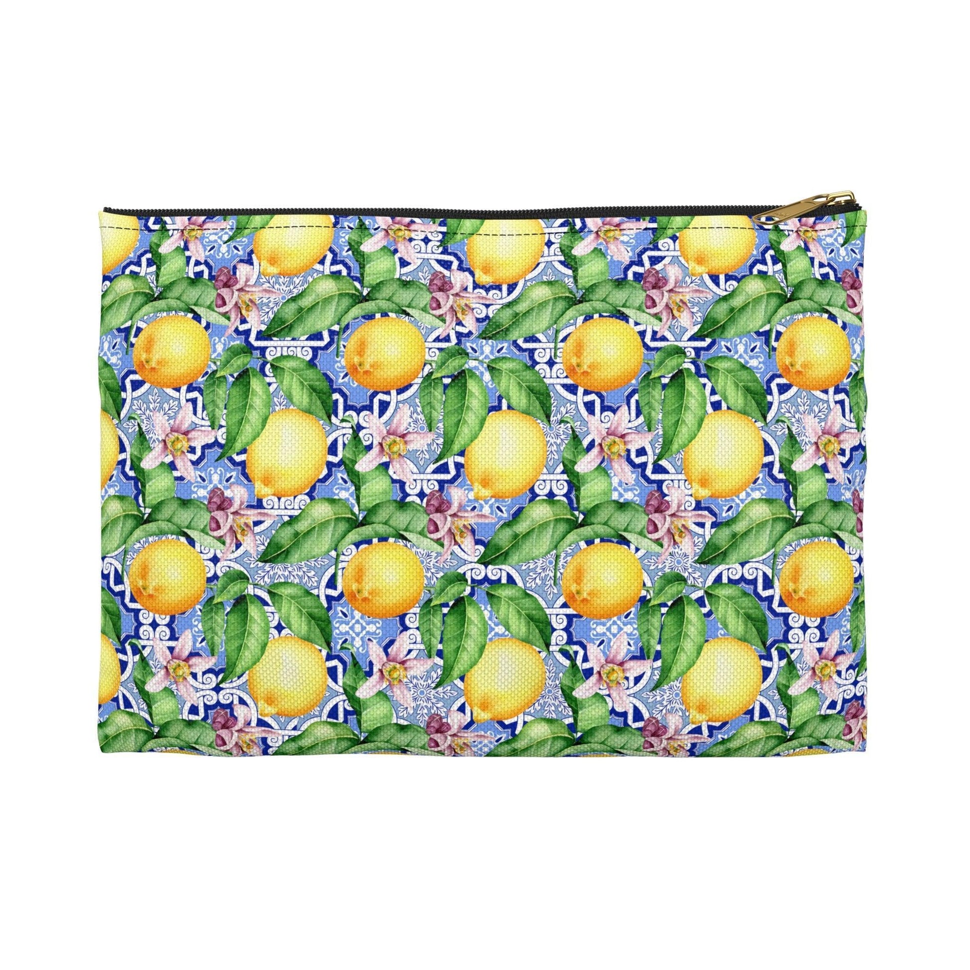On The Amalfi Coast | Lemon Print Travel Tote Bag - Departures Print Shop