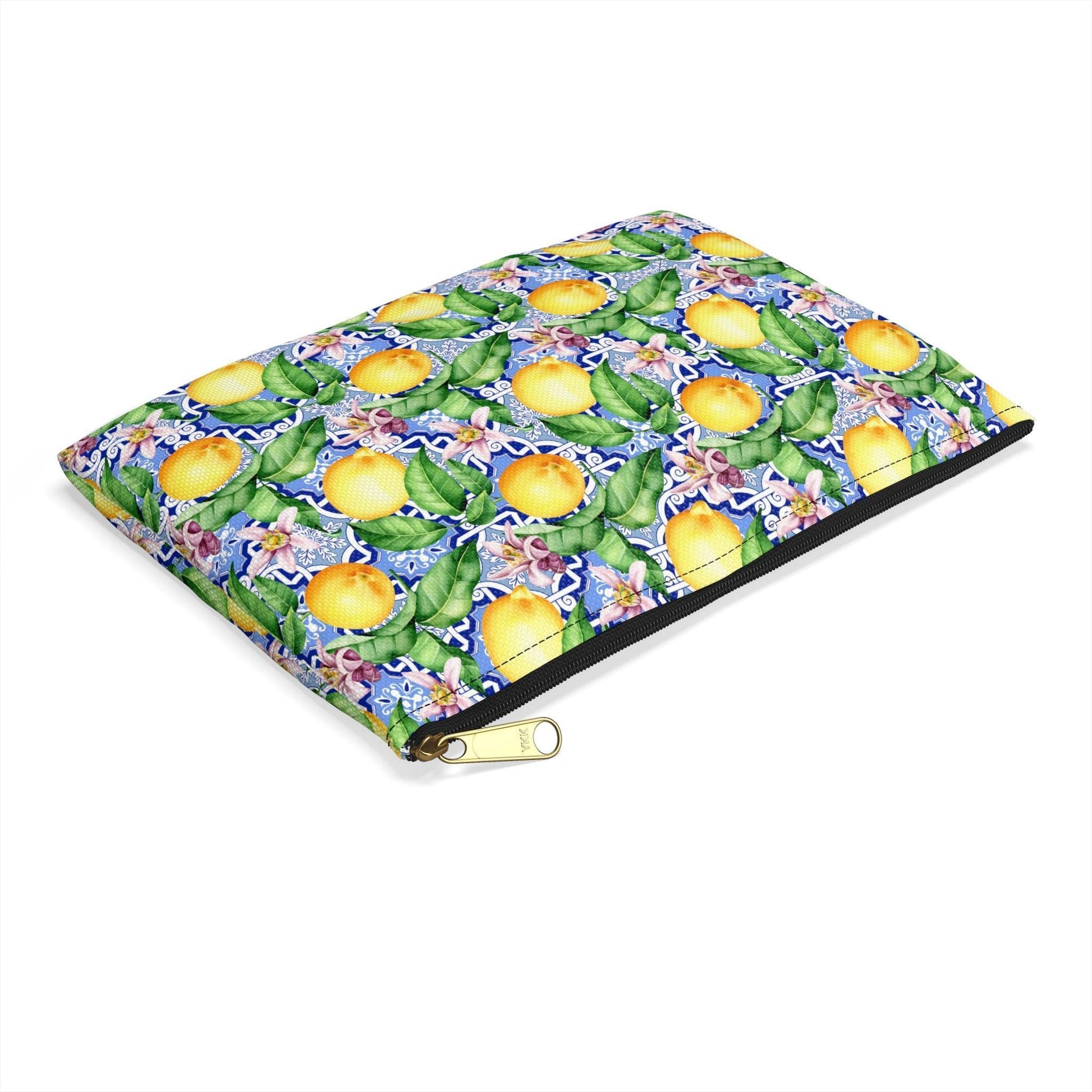 On The Amalfi Coast | Lemon Print Travel Tote Bag - Departures Print Shop
