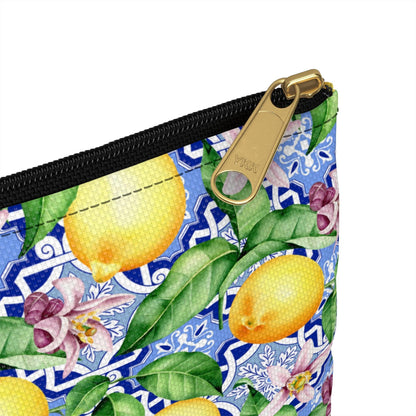On The Amalfi Coast | Lemon Print Travel Tote Bag - Departures Print Shop