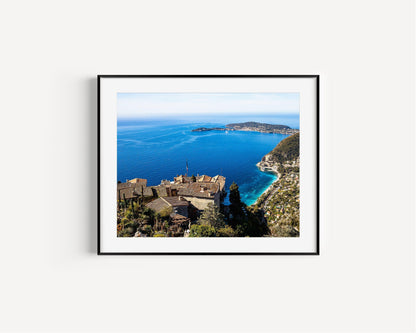 Panoramic View of Village of Eze | French Riviera Photography Print - Departures Print Shop