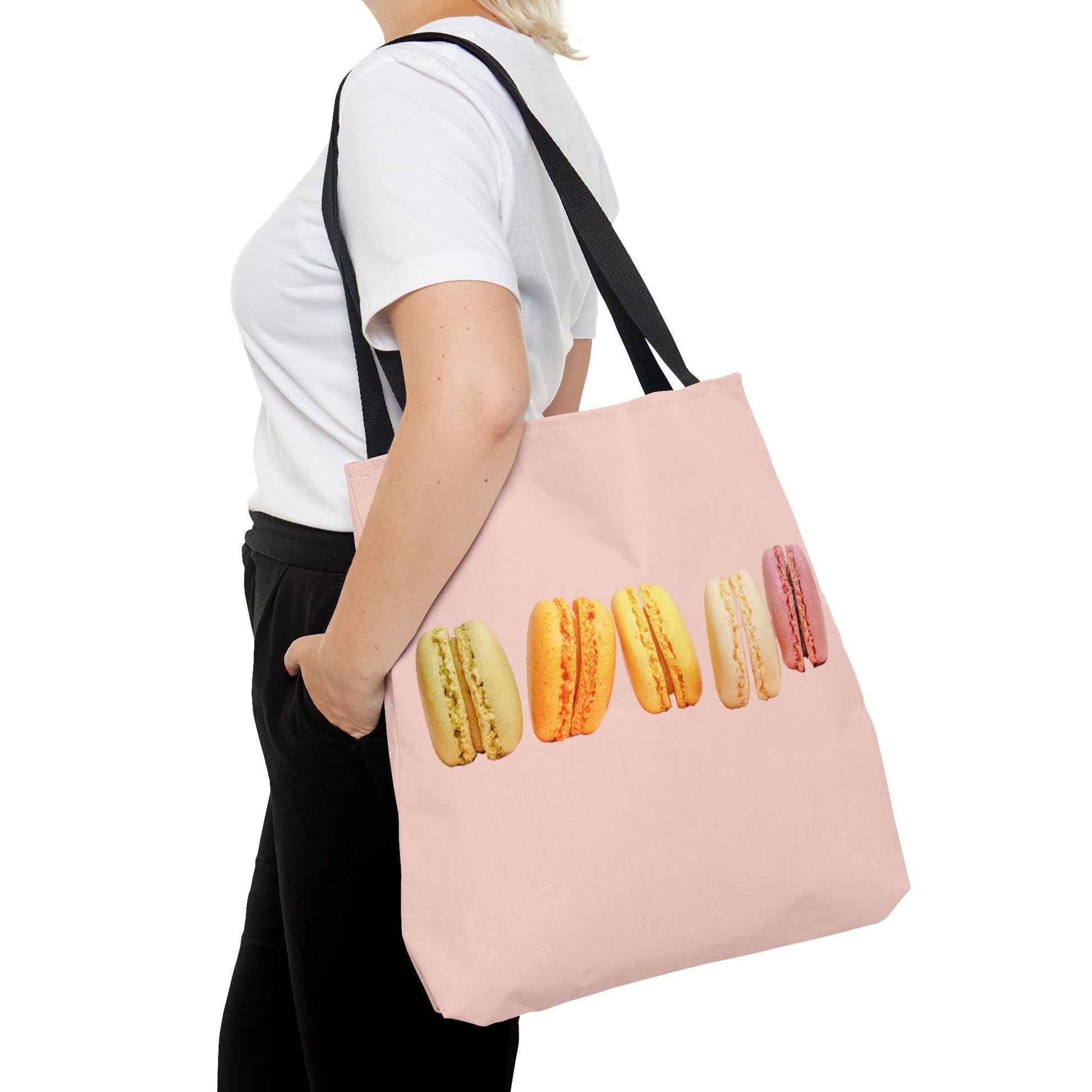 Pastel Macarons Shopping Tote Bag - Departures Print Shop